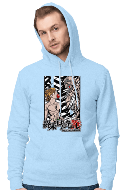 Men's hoodie with prints Record of Ragnarok Adam vs Zeus. Adam, anime, comics, manga, netflix, record of ragnarok, zeus. 2070702