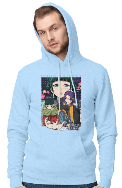 Men's hoodie with prints The Apothecary Diaries. Anime, apothecary diaries, jinshi, light novel, manga, maomao, pharmacist, pharmacist monologue. 2070702