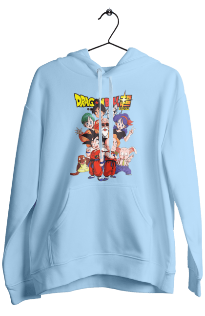 Men's hoodie with prints Dragon Ball. Anime, dragon ball, goku, manga, tv series, vegeta. 2070702