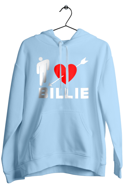 Чоловіче худі з принтом "Біллі Айліш". Біллі айліш, логотип біллі айліш, принт біллі айліш, співачка біллі айліш. 2070702