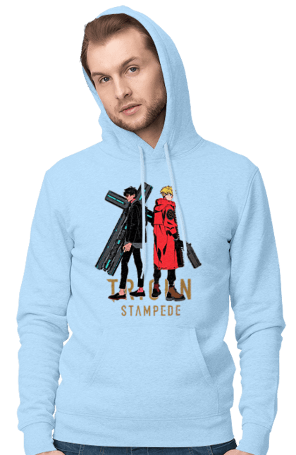 Men's hoodie with prints Trigun. Anime, manga, netflix, nicholas d. wolfwood, trigun, vash the stampede. 2070702