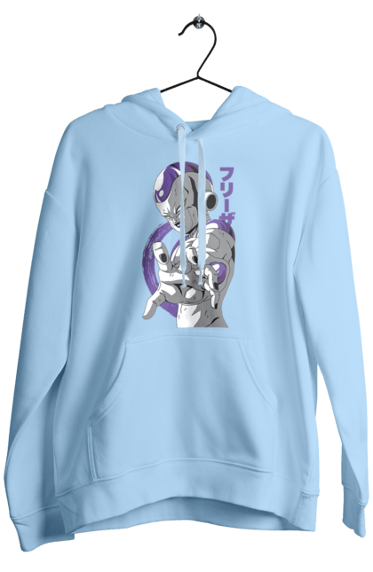 Men's hoodie with prints Dragon Ball Frieza. Anime, dragon ball, frieza, manga, tv series. 2070702