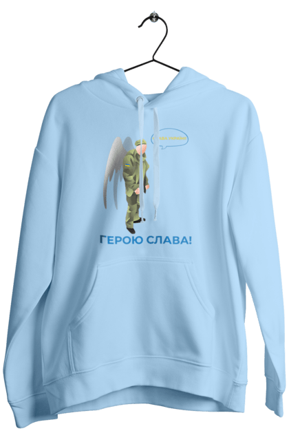 Men`s hoodie with prints Hero Glory. Glory to heroes, glory to ukraine, memory. 2070702