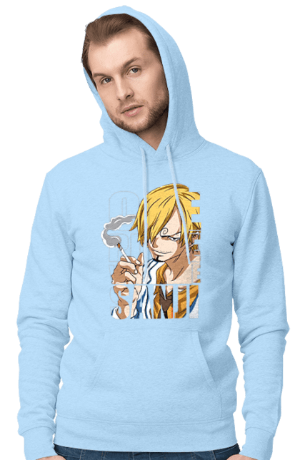 Мужское худи с принтом Ван Пис Винсмок Санджи. One piece, sanji, аниме, ван пис, винсмок санджи, манга, пираты соломенной шляпы, санджи, черная нога. 2070702