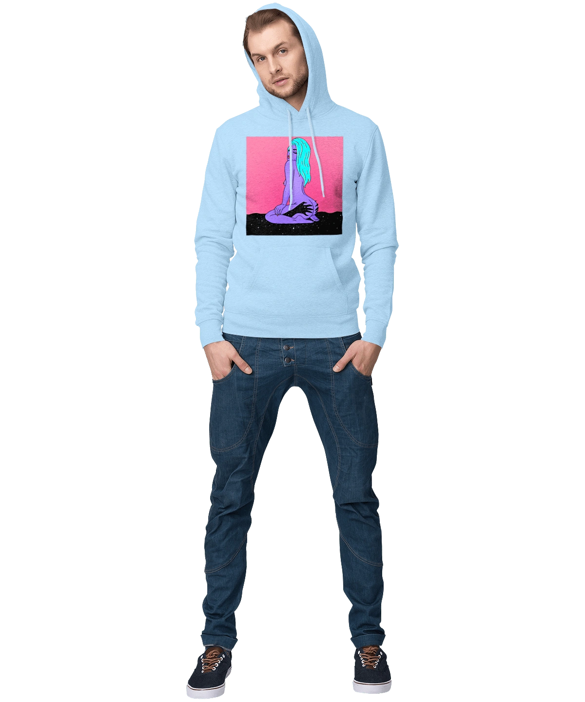 Purple Girl In Hands