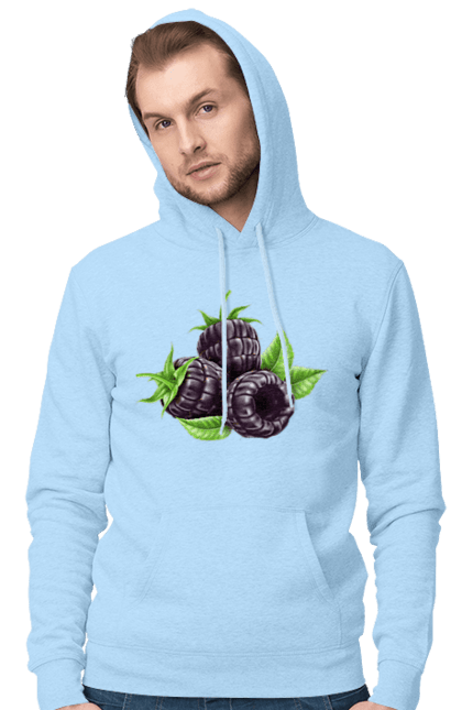 Чоловіче худі з принтом "Ожина". Ожина, ягода. 2070702