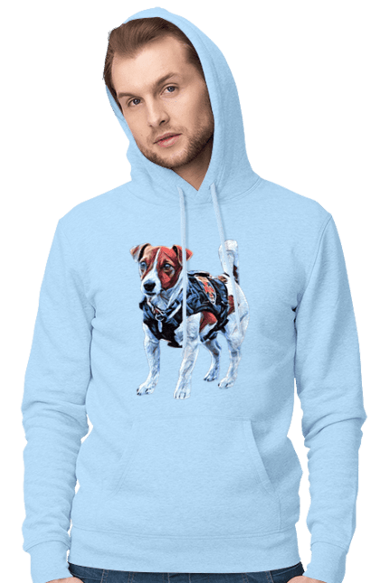 Мужское худи с принтом Пес Патрон. Патрон, пес, пес патрон, ссу, украина. 2070702