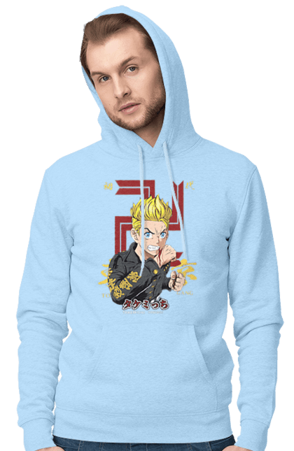 Men's hoodie with prints Tokyo Avengers Takemichi. Action movie, anime, fantasy, game, manga, takemichi, thriller, tokyo avengers, tokyo revengers, tv series. 2070702