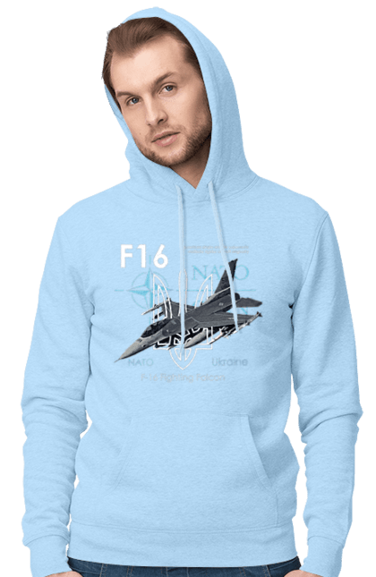 Чоловіче худі з принтом "F16". F16, nasams, zuzana, гаубиця, два герби, залужний, сюзанна. 2070702