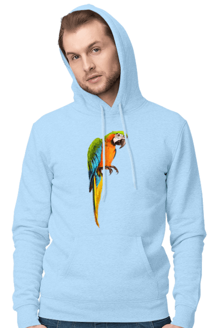 Чоловіче худі з принтом "Просто Папуга". Папуга, пташка. 2070702