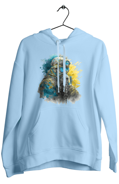 Чоловіче худі з принтом "Снайпер ЗСУ". Армія, зсу, прапор україни, символи україни, снайпер, солдат, україна. 2070702