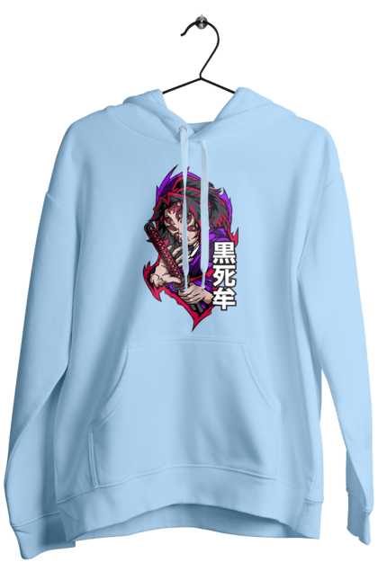 Men's hoodie with prints Demon Slayer Kokushibo. Anime, demon slayer, eternal paradise faith, kimetsu no yaiba, kokushibo, manga, nezuko, twelve kizuki, upper rank six. 2070702