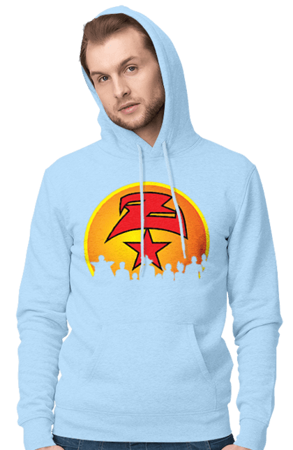 Men's hoodie with prints Dragon Ball. Anime, dragon ball, goku, manga, tv series, vegeta. 2070702