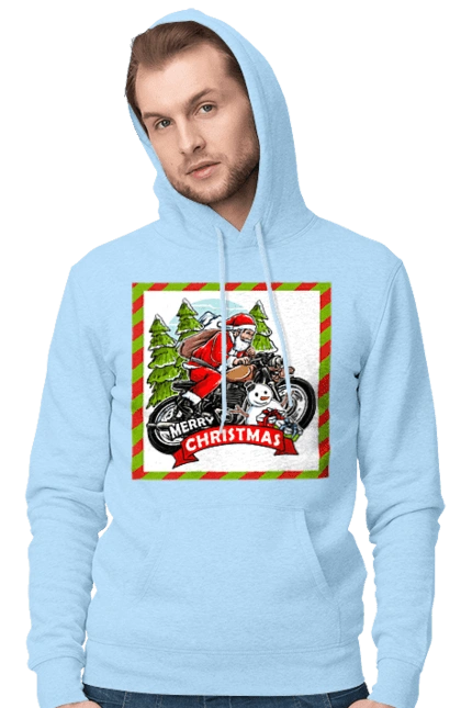 Santa on a motorcycle