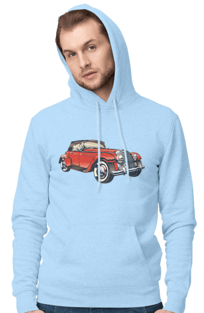 Men`s hoodie with prints Car Rarity. Car, retro. 2070702