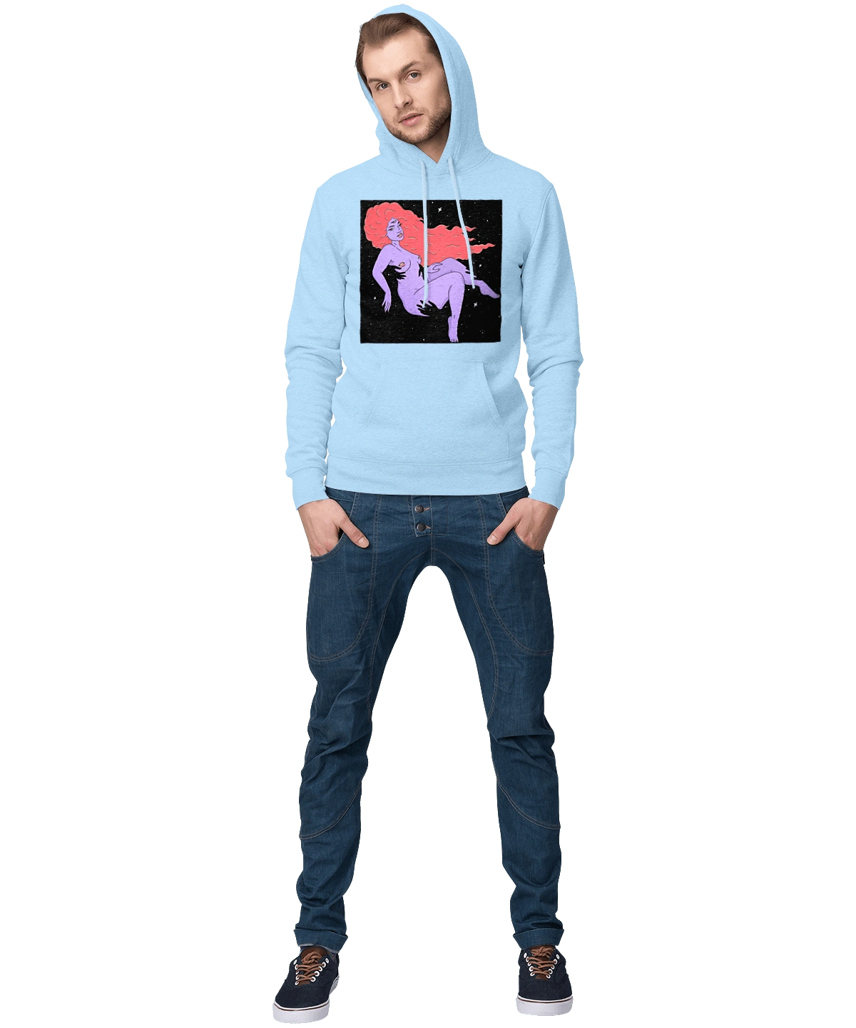 Фіолетова Дівчина В Чорній Дирі