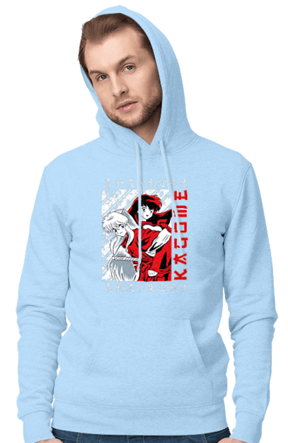 Men's hoodie with prints Inuyasha. Anime, guardian demon, inuyasha, manga, rumiko takahashi. 2070702