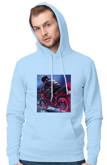 Чоловіче худі з принтом "Мотоцикл". Motolove, мотолов, мотоцикл, опві, україна. 2070702
