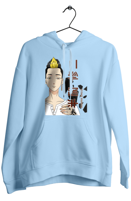 Men's hoodie with prints Tokyo Revengers Hanma. Anime, film, hanma, manga, tokyo manji gang, tokyo revengers, tv series. 2070702