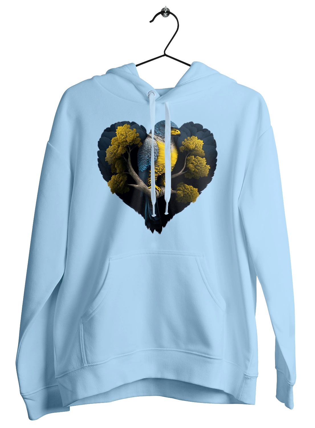 Blue and yellow falcon