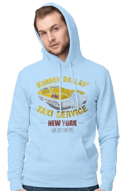 Men`s hoodie with prints Fifth element | Korban Dallas | Taxi service. Corban dallas, fifth element, new york, taxi, taxi service. 2070702