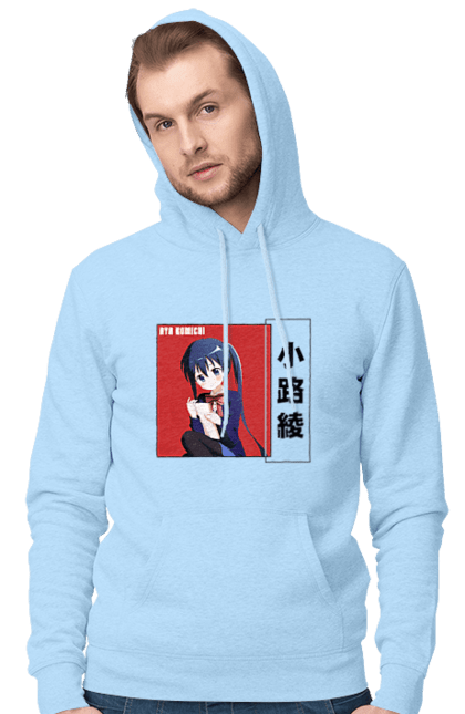 Men's hoodie with prints Kiniro Mosaic Aya Komichi. Anime, aya komichi, gold mosaic, kiniro mosaic, kinmoza, manga. 2070702