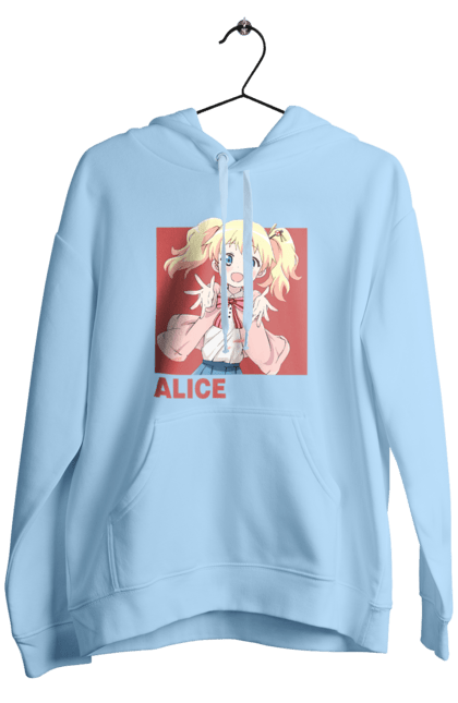 Men's hoodie with prints Kiniro Mosaic Alice Cartelet. Alice, alice cartelet, anime, gold mosaic, kiniro mosaic, kinmoza, manga. 2070702