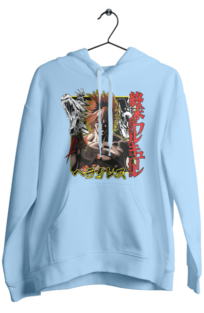 Men's hoodie with prints Record of Ragnarok Hercules. Anime, anime, hercules, manga, record of ragnarok. 2070702