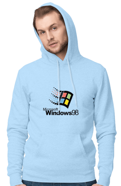 Чоловіче худі з принтом "Windows98". Angular, c, css, html, it, javascript, jquery, php, python, react, svelt, vue, айтишник, айті, гумор, код, кодувати, прогер, програміст, програмісти, ти ж, ти ж програміст, тиж програміст. 2070702