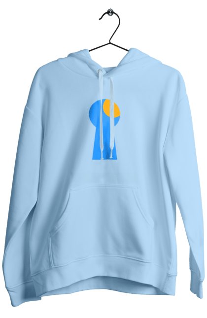 Men`s hoodie with prints Замочная скважина. Castle, cleft, door, interest, key, light through, open the door, well. 2070702