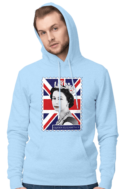 Men's hoodie with prints Queen Elizabeth II. Britain, british, england, platinum jubilee, queen, queen elizabeth, queen elizabeth ii, rip queen elizabeth. 2070702