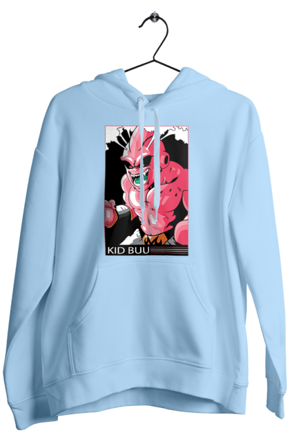 Men's hoodie with prints Dragon Ball Majin Buu. Anime, antagonist, dragon ball, majin buu, manga, tv series. 2070702