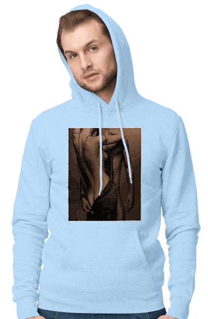 Чоловіче худі з принтом "Інтрига". Взаємність, захоплення, інтрига, любов, неможливо встояти, секс, чоловік і жінка. 2070702