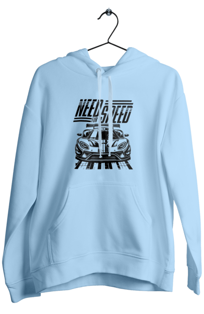 Men`s hoodie with prints Жага швидкості. Cars, computer games, games, racing, simulators, speed, video games. 2070702