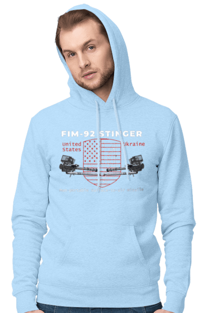 Чоловіче худі з принтом "Stinger". F16, nasams, stinger, zuzana, гаубиця, два герби, залужний, сюзанна. 2070702
