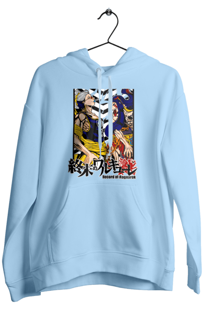 Men's hoodie with prints Record of Ragnarok Buddha vs Zerofuku. Anime, buddha, comics, manga, netflix, record of ragnarok, zerofuku. 2070702