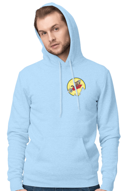 Чоловіче худі з принтом "Хитрий кайот". Антигерой, вайлі кайот, веселі мелодії, віллі, злодій, кайот, не відчуває болю, персонаж мультфільму, північноамериканський кайот, уайлі, швидкий та сміливий. 2070702