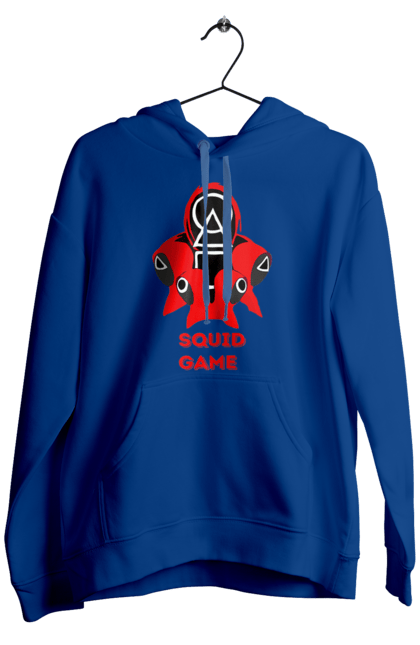 Чоловіче худі з принтом "Squid game1". Гра в кальмара, кальмар, серіал, фільм. PrintMarket - інтернет-магазин одягу та аксесуарів з принтами плюс конструктор принтів - створи свій унікальний дизайн