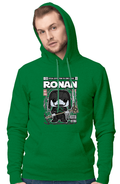 Чоловіче худі з принтом "Ronan". Tanos, галактика, дивуватися, евангерс, комікси, опікуни, охоронці галактики, ронан. Funkotee