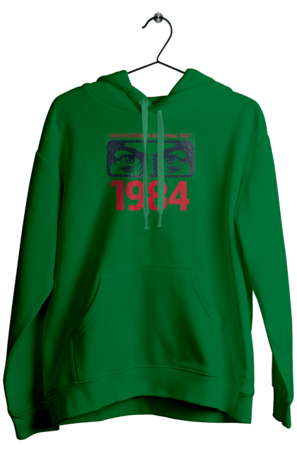 Чоловіче худі з принтом "1984 Оруелл". 1984, антиутопія, книга, орвелл, роман. futbolka.stylus.ua