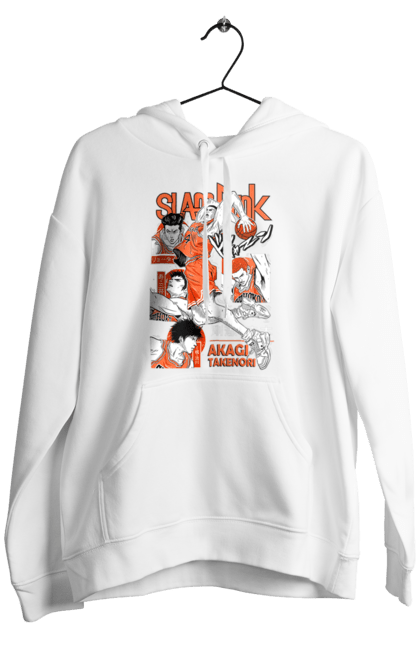 Men's hoodie with prints Slam Dunk Takenori Akagi. Anime, basketball, comedy, manga, school, shonen, slam dunk, sports anime, takenori akagi. 2070702