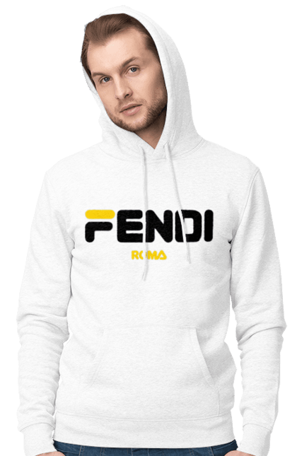 Чоловіче худі з принтом "Fendi". Fendi, lvmh, бренд, будинок моди, італія, люкс, мода, одяг, сумка, фенді. 2070702