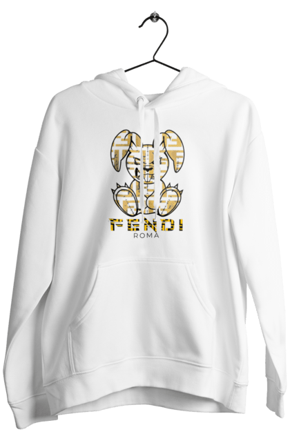 Чоловіче худі з принтом "Fendi". Fendi, бренд, будинок моди, заєць, італія, люкс, мода, одяг, сумка, фенді. 2070702