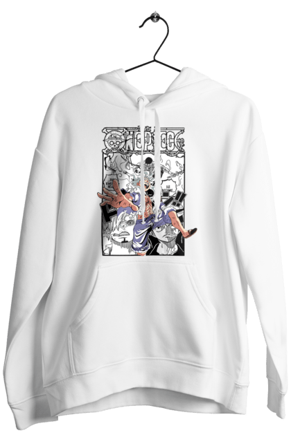 Men's hoodie with prints One Piece Luffy. Anime, luffy, manga, monkey de luffy, one piece, pirates. 2070702