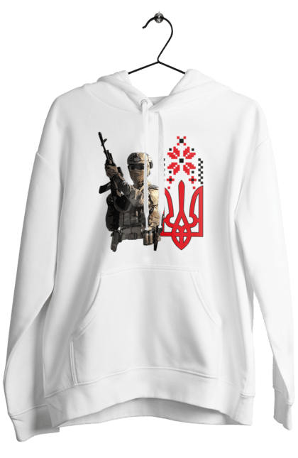 Чоловіче худі з принтом "Гвардія наступу". F 16, himars, leopard, patriot, гвардія наступу, контрнаступ, літо 2023, літо контрнаступ, перемога. 2070702