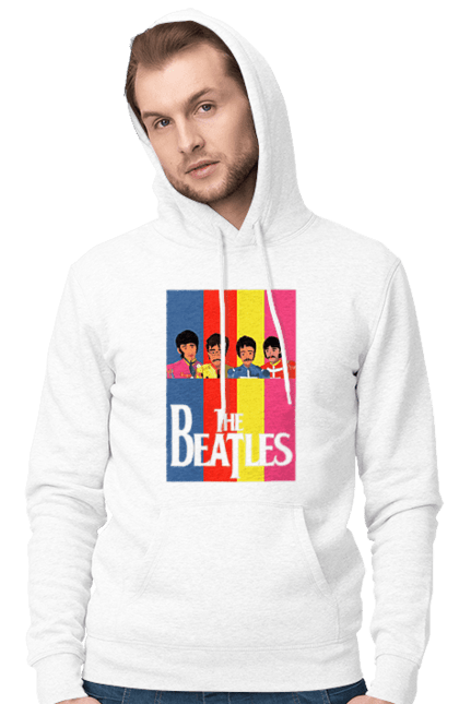 Men's hoodie with prints The Beatles. Beatles, george harrison, john lennon, liverpool four, music, paul mccartney, ringo starr. 2070702