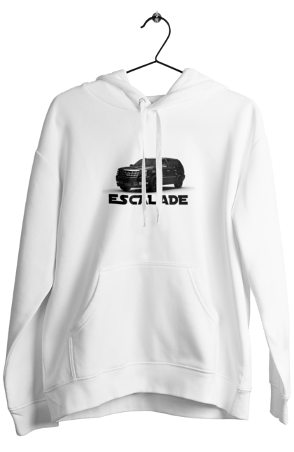 Чоловіче худі з принтом "Каділак". Автомобіль, бізнес клас, джип, ескалада, каділак, машина, позашляховик. 2070702