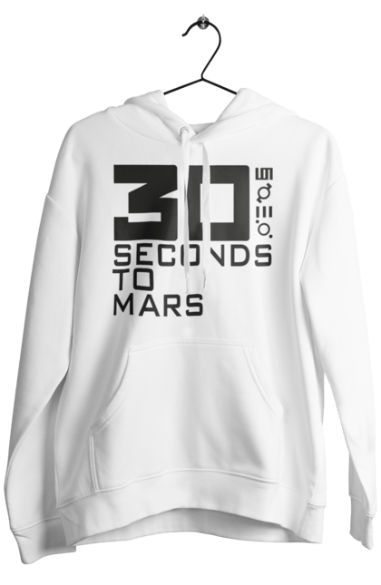 Чоловіче худі з принтом "Thirty Seconds to Mars". 30 seconds, 30 секунд, thirty seconds, альтернативний рок, група, музика, рок, секунди до марсу, хард рок. 2070702