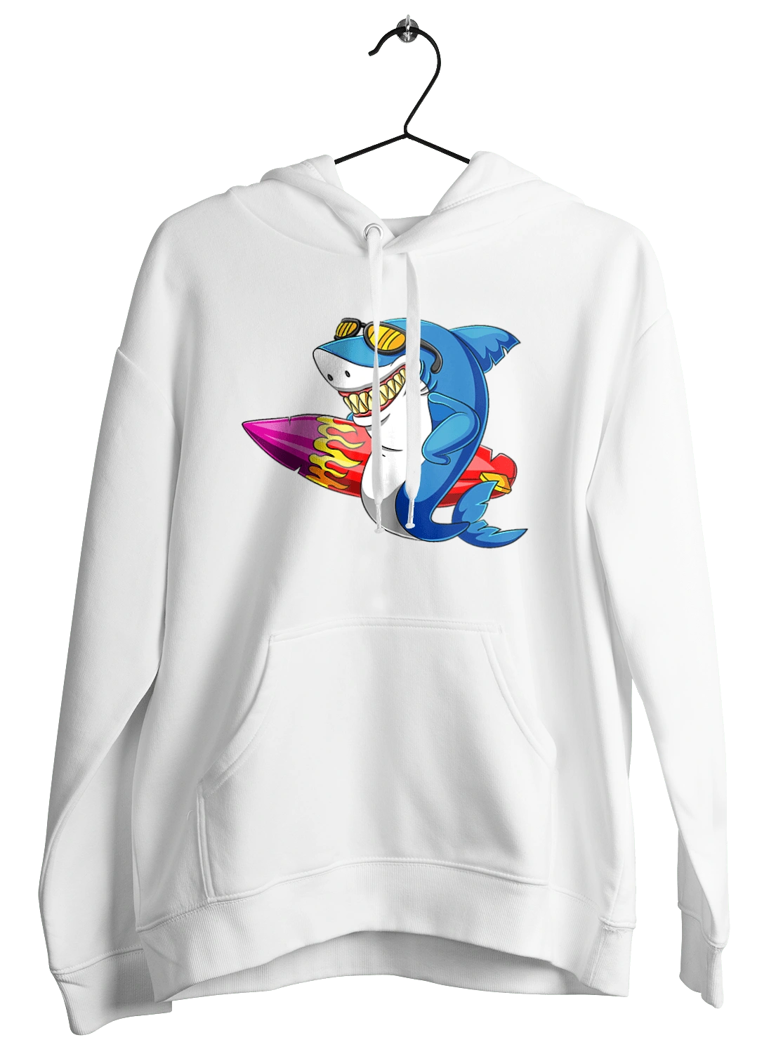 Shark With Glasses Surfing