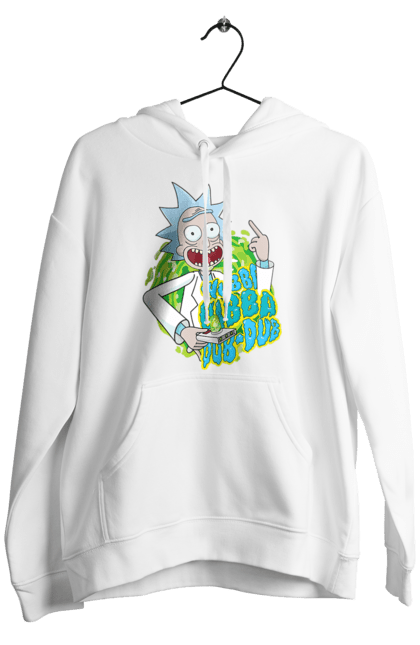 Чоловіче худі з принтом "Рік та Морті". Rick and morty, мультфільм, наукова фантастика, пригоди, рік, рік і морті, трагікомедія, чорний гумор. 2070702